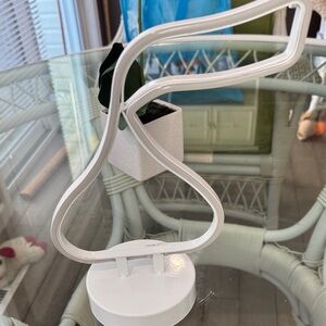 White Neon Hershey kiss - Decorative Accent